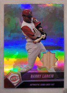 Barry Larkin 2004 Topps Clubhouse Collection Black #21/25 Game Used Bat Card #BL