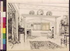 Drawing Room,Glimpse Of Hall,The Cedars,Mansion,Parlor,Harry Fenn,1860-1911