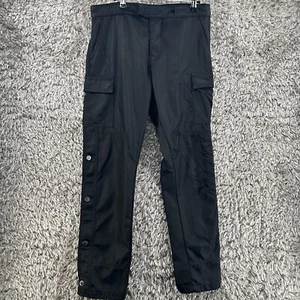 mnml Cargo Pants Mens 30 x 30 Black Side Snap Nylon Gothic Punk - Bild 1 von 12