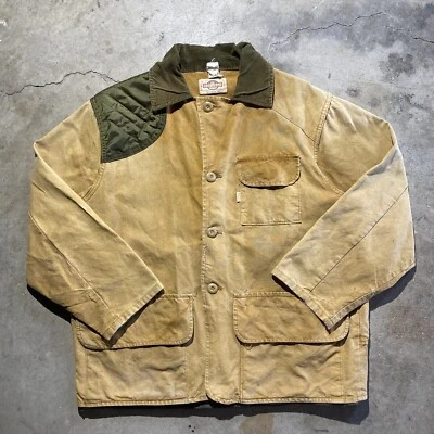 Vintage SafTbak Bird Duck Hunting Jacket Coat Canvas Game Pouches M/L EUC CLEAN - Image 1 of 4