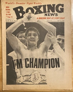 MAY 1970 BOXING NEWS MAGAZINE KEN BUCHANAN BUNNY STERLING LOUIS GEORGE FOREMAN - Imagen 1 de 1