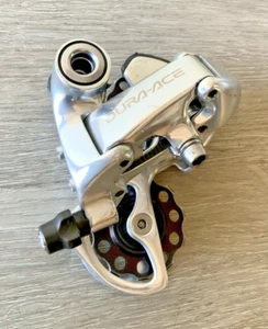 SHIMANO DURA ACE REAR DERAILLEUR 7700 10 OR 9 SPEED ALLOY WHEELS - Picture 1 of 4