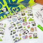 10/40PCS Panda Cartoon Water Cup Stickers Transparent Mobile Phone Sticker