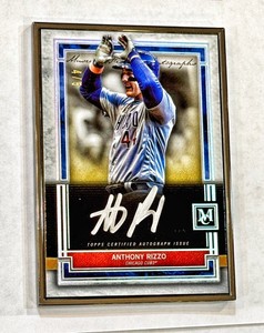 2020 Topps Museum Collection Frame Autograph Black Anthony Rizzo Auto 4/5 Cubs