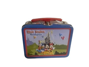Walt Disney World Magic Kingdom Fab 5 Mini Metal Lunchbox Tin milk - Picture 1 of 16