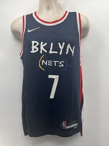 Maglietta Nike NBA 75th Anniversary Basquiat Kevin Durant #7 Brooklyn Nets taglia M - Foto 1 di 13