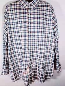 Camicia uomo Oak Hill 2XLT a quadri con bottoni LS senza rughe tasca fresca e asciutta - Foto 1 di 8