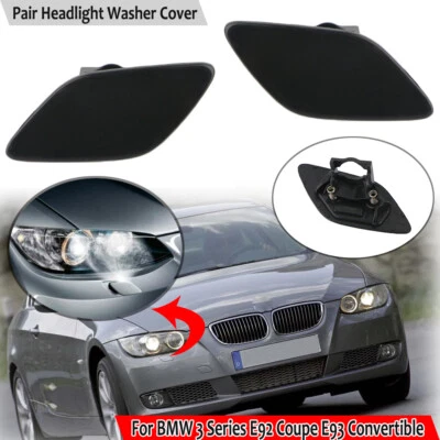 Tapa de cubierta de boquilla de lavado de faros izquierdo y derecho para BMW E92 E93 325i 328i 2007-10 Foto 1 de 4