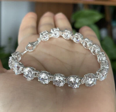 SHASHI 925 Silver CZ Tennis Bracelet 7.5” - Image 1 of 4