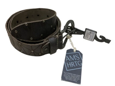 Cinturón Amsterdam Heritage Mujer Talla L-XL 39"/100 cm Cuero Gris Tachonado 40903 Foto 1 de 4