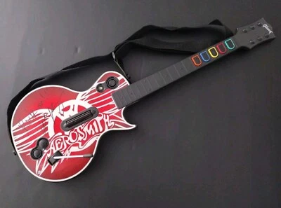 Guitar Hero Xbox 360 Wireless Gibson Les Paul Aerosmith Joe Perry Autograph! - Image 1 of 4