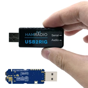 USB2RIG USB Sound Adapter USB Audio Adapter for KENWOOD YAESU ICOM Connector - Zdjęcie 1 z 12