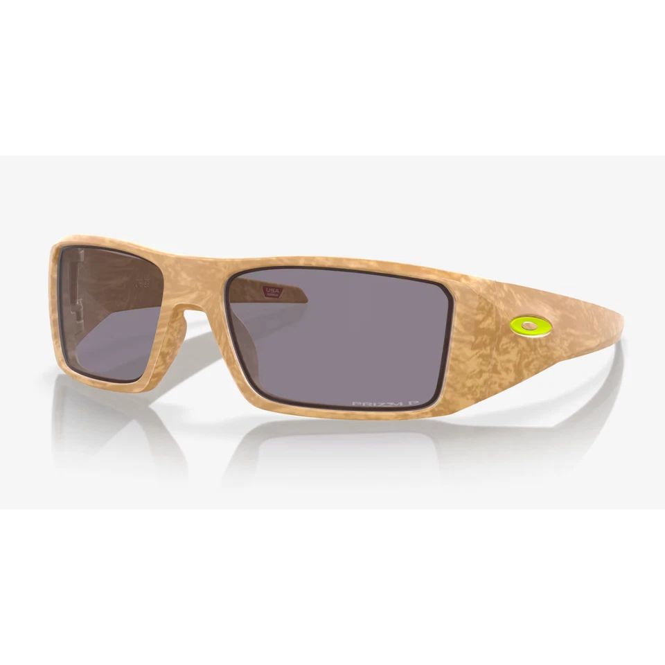 Oakley Heliostat Polarized Sunglasses- Matte Stone Desert Tan/Prizm Grey