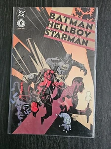 Batman Hellboy Starman 1999 #1 Dark Horse DC Comic Book Original Plastic Cover - Picture 1 of 2