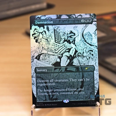 Damnation R Foil #2019 | SLD Secret Lair x Marvel's Spider-Man MTG - Image 1 of 2