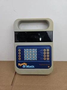 Vintage 1980 Texas Instruments Speak & Math Learning Toy Electronic *TESTED* - Picture 1 of 21