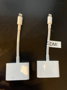 2 x Genuine Apple Lightning to HDMI Digital AV Adapter A1438 - Photo 1/3