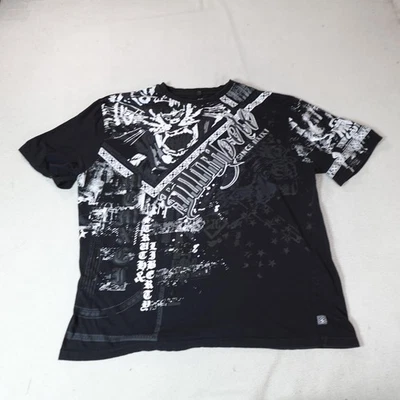 Y2K Southpole Shirt Mens 5XL Black Grunge Hip Hop Graphic Urban Tee Streetwear - Image 1 of 4