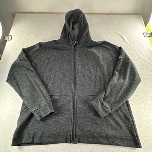 Adidas Men All Gray Full Zip Hooded Heavy Jacket 3XL - Picture 1 of 5