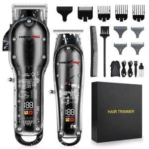 Hair Clippers for Men, Professional Cordless Rechargeable T Liner Trimmer Set... - Picture 1 of 6