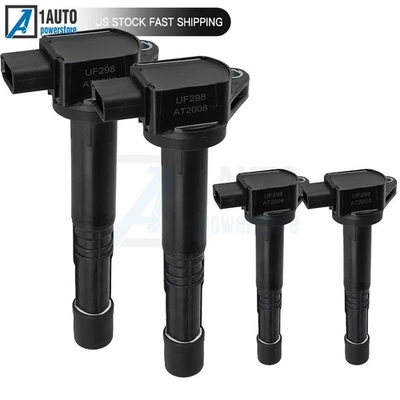 4 Pcs Black Ignition Coils Plastic For 2001-2003 Honda S2000 2.0L 30520PNC004 - Image 1 of 4