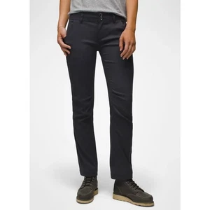 Prana Halle Straight Pant Women's 6 Short Coal Standard Fit Low Rise Stretch - Picture 1 of 13