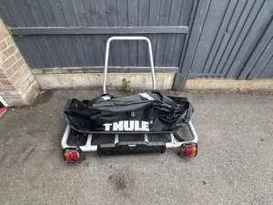 Thule EasyBase Carrier Tow Bar Mounted with Basket And EasyBag - Picture 1 of 9