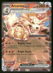 Pokemon Tcg Arcanine ex #32 Pokemon Scarlet & Violet NM - Picture 1 of 2