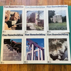 Vintage FINE HOMEBUILDING 1984 Complete Full Year Lot (6) - Good/Very Good - Foto 1 di 8