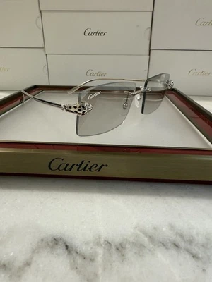 Gafas de sol Cartier Panthere con lentes de transición espejo flash Foto 1 de 4