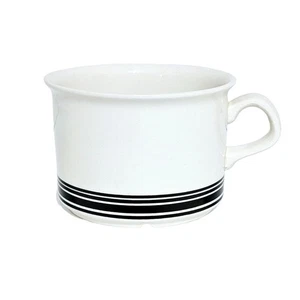 Vintage Arabia of Finland Faenza Black Discontinued Replacement Flat Coffee Cup - Picture 1 of 8