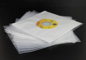 McDAISON - 100pz BUSTA DISCHI 45 GIRI BELLISSIMA POLIETILENE 100my vinile single - Foto 1 di 2