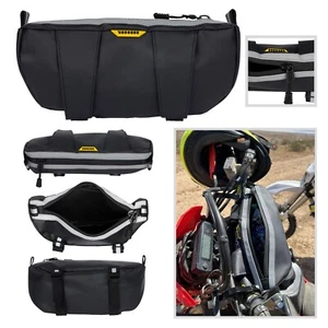 Motorcycle Handlebar Bag – Tool Organizer, Phone Holder, Secure Front Zipper - Picture 1 of 11