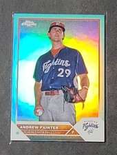 Andrew Painter 2023 Topps Chrome Pro Debut Aqua Refractor Card #PDC-110 /75
