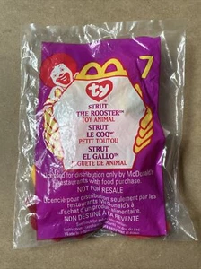 Ty McDonalds 1999 Beanie Babies Sealed - Strut Rooster #7 - Picture 1 of 4