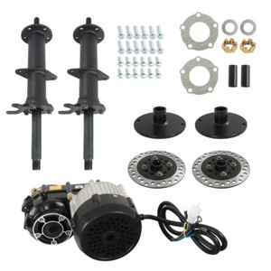 Kit de eje trasero motor sin escobillas diferencial 48V 500W 1000W 40"" para Go Kart ATV - Imagen 1 de 30