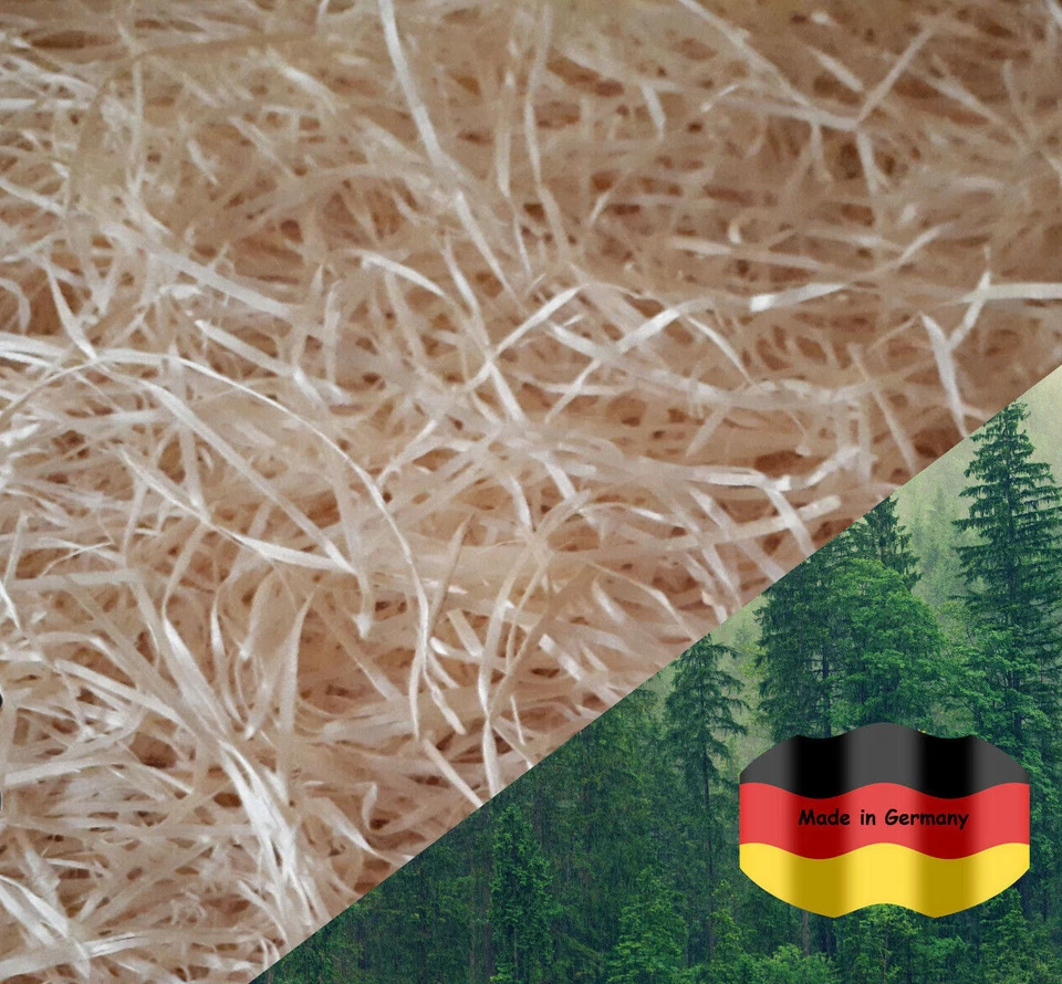 MARKENLOS Holzwolle Fichte Verpackungswolle Verpackung Füllmaterial Versandmaterial