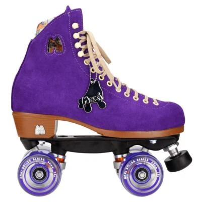 Moxi Lolly Set Disco Skates Rollschuhe Wildleder USA US 9 EU 40-41 Taffy Purple - Bild 1 von 4