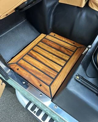 Par delantero de suelo de madera IROKO para 2.2 2.4 TDCI Land Rover Defender 90 110 Foto 1 de 3