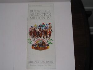 1984 Arlington Park Program (The Budweiser Arlington Million) HOF-John Henry
