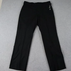 Apt 9 Pants Mens 34x30 Modern Fit Dress Slacks Formal Suit Flat Front Black NWT - Picture 1 of 8