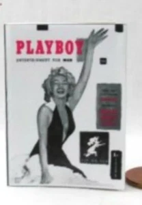Miniature Dollhouse Playboy Mag Featuring Marilyn Munroe 1:12th Fully Readable - Picture 1 of 5