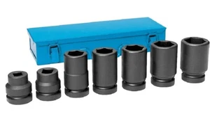 GREY PNEUMATIC 9155 1" DRIVE STAMDARD AND DEEP LENGTH IMPACT SET - Picture 1 of 1