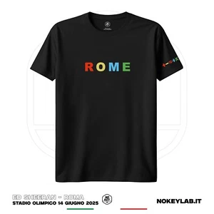 T-shirt Ed Sheeran Rome Marseille Tour Maglietta Concerto 2025 Edizione Limitata - Zdjęcie 1 z 17