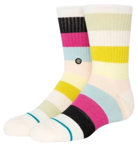 Stance Kids' Multi Striped Crew Socks, Size: Y3-5.5 - Picture 1 of 2