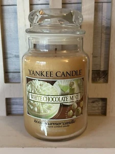 Yankee Scented Candle ~ White Chocolate Mint ~ Large 22oz ~ Rare Discontinued - Picture 1 of 5