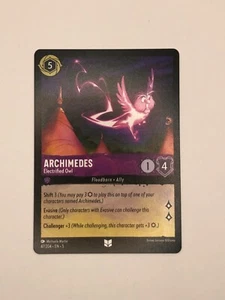 Disney Lorcana Shimmering Skies Archimedes Electrified Owl 47/204 Non-Foil - Picture 1 of 2