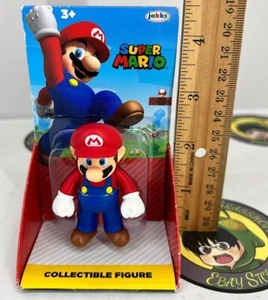 Jakks 2020 Nintendo Super Mario 2.5 Inch Collectible Figure Standard Mario NIB - Picture 1 of 5