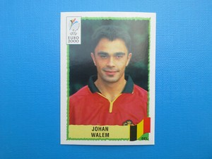 Panini UEFA Euro 2000 Sticker #106 Johan Walem Belgium Figure 
