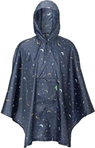 ECO CHIC Waterproof Foldable Poncho Lightweight Reusable Raincoat New TAGS Night - Picture 1 of 5